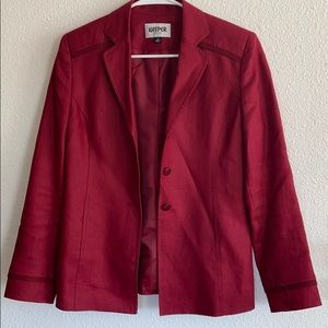 Royal red Kasper blazer size 6p
